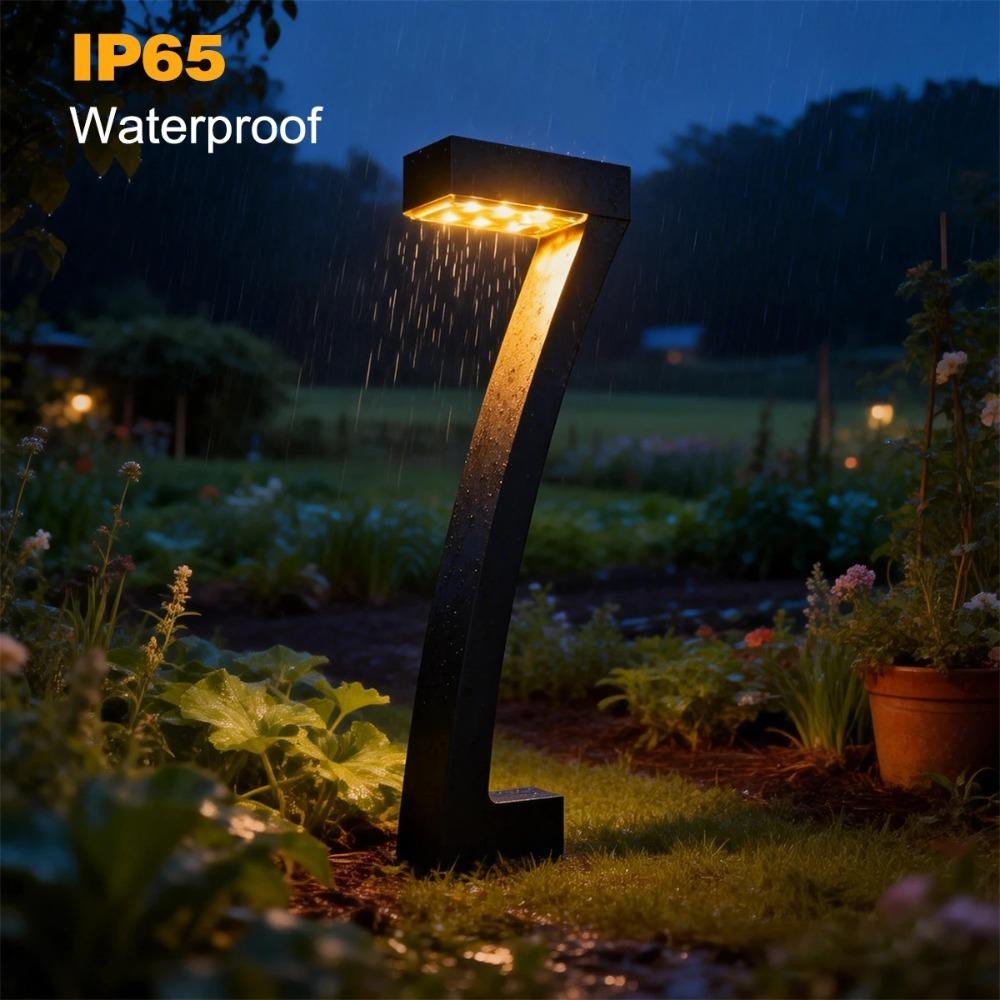 4/6/8Pcs Solar Lights 7-Shape for Garden Lawn IP65 Waterproof Pathway Landscape Lighting 6 LED Auto Dusk to Dawn Solar Ground Light