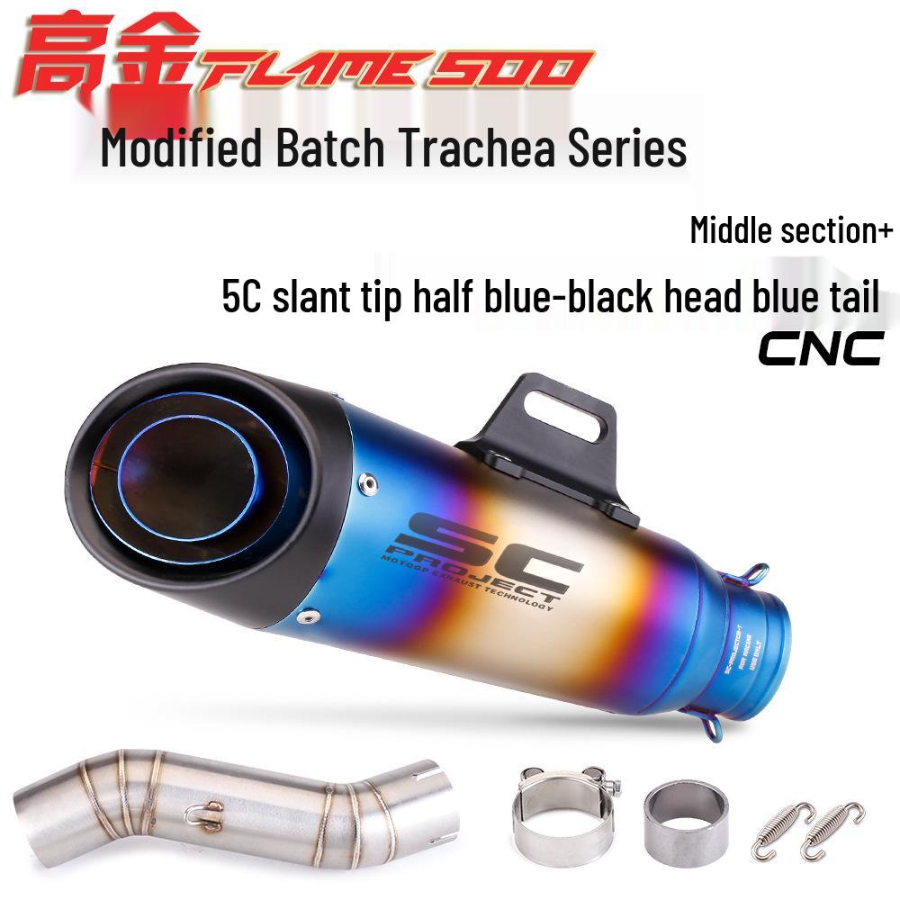 Gaokin Flame500 Exhaust 51mm Mid-Section Connector Modification