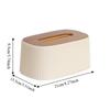 Smooth Tissue Box with Lid Large Opening Facial Tissue Holder Desktop Tissue Dispenser  Office