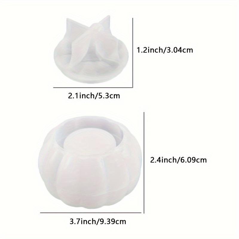 Pumpkin Jar Silicone Molds Halloween Jar with Lid Resin Mold Halloween Candy Jars Epoxy Resin Molds Candle Holder Jewelry Box
