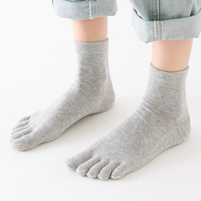 Șosete cu cinci degete, bumbac pur, șosete cu cinci degete, absorbanți de transpirație, cu tubul mijlociu, șosete cu degetele despicate, iarna, șosete calde pentru femei