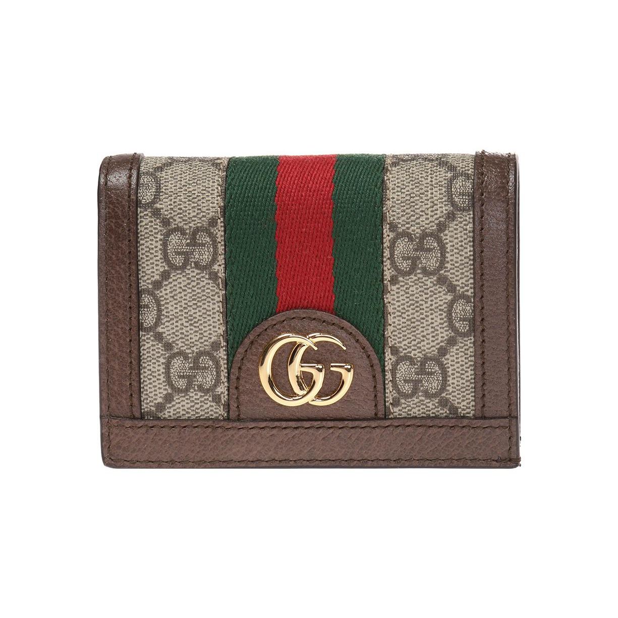 

Гаманець Gucci Ophidia зі смугою логотипу, полотно та шкіра, жіночий гаманець, колір Ebony Brown 523155-96IWG-8745 Box(Basic Set+Box)