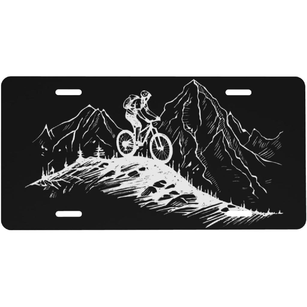 Wildflower Flower Art Front License Plate for Women Car Vanity Plates Decorative Aluminum Metal Cute Novelty License Plate Cover for Men 6x12 Inch (4