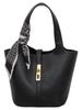 Trendy Cross-Buckle Bucket Bag: Versatile, High-End Fashion Handbag