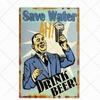 Beer Vintage Metal Tin Signs Bar Poster Pub Club Cafe Wall Decoration Retro Plaque Home Decor 20*30cm