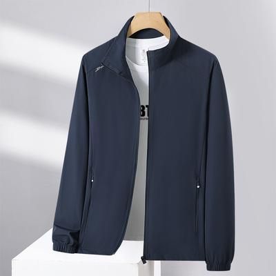 Summer Men's Lightweight Sunscreen Clothes Summer Ice Silk Jacket Jacket