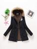 2025 Autumn/Winter Women's Korean Style Thick Hooded Cotton Jacket
