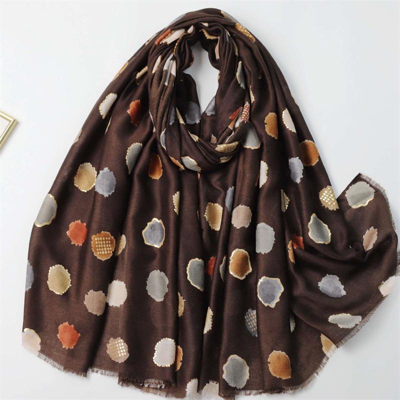 180*90Cm Winter Thick Viscose Scarf Circle Oblong Dot Fringe Cotton Shawls And Wraps Pashmina Stole Bufandas Muslim Sjaal