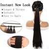 Estensioni Coda di Cavallo Sintetica Liscia Lunghe 70CM Elastico Versatile Parrucca Elegante Pezzi di Capelli per Donne alla Moda