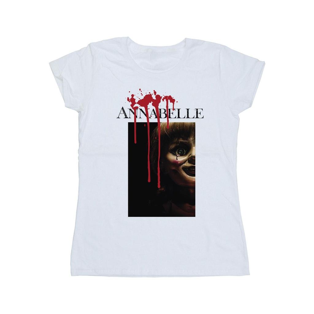 Annabelle Womens/Ladies Peep Poster Cotton T-Shirt