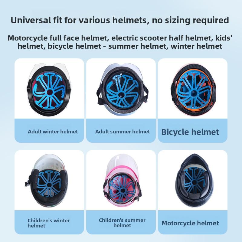 Helmet Anti-pressure Hairstyle Helmet Inner Lining Half Helmet No Hair Compression Silicone Pad Protection Gadget No Hairstyle Compression