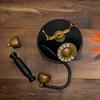 Vintage Decorative Telephone Made By Brass Antique Look Corded Telephone Model. Made Showpiece (Non Working) Desk Decor Item