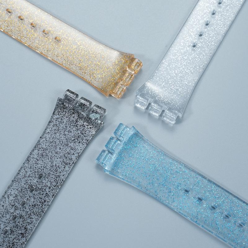 17mm 19mm Für Swatch Uhrenarmband GB274/743/GW164 Neu Damen Silikon Gummi Uhrenarmband wasserdicht Armband Uhrenband Zubehör