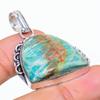 Amazonite Gemstone Handmade 925 Sterling Silver Jewelry Pendant 1.58" SU-6902