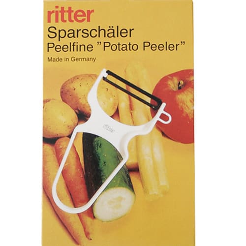 Ritter Peeler, Steel Blade, White, Made in Germany