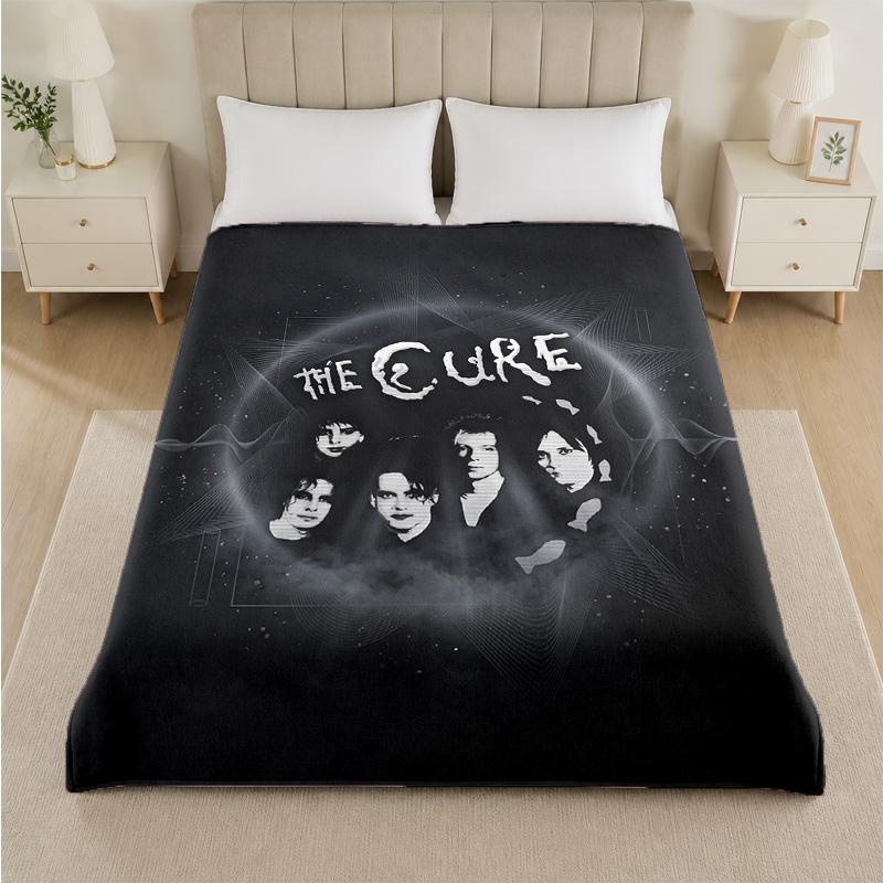 Coperta in Flanella con Stampa The Cure Morbida e Leggera Coperta Plaid in Peluche per Letto Divano Uso Domestico