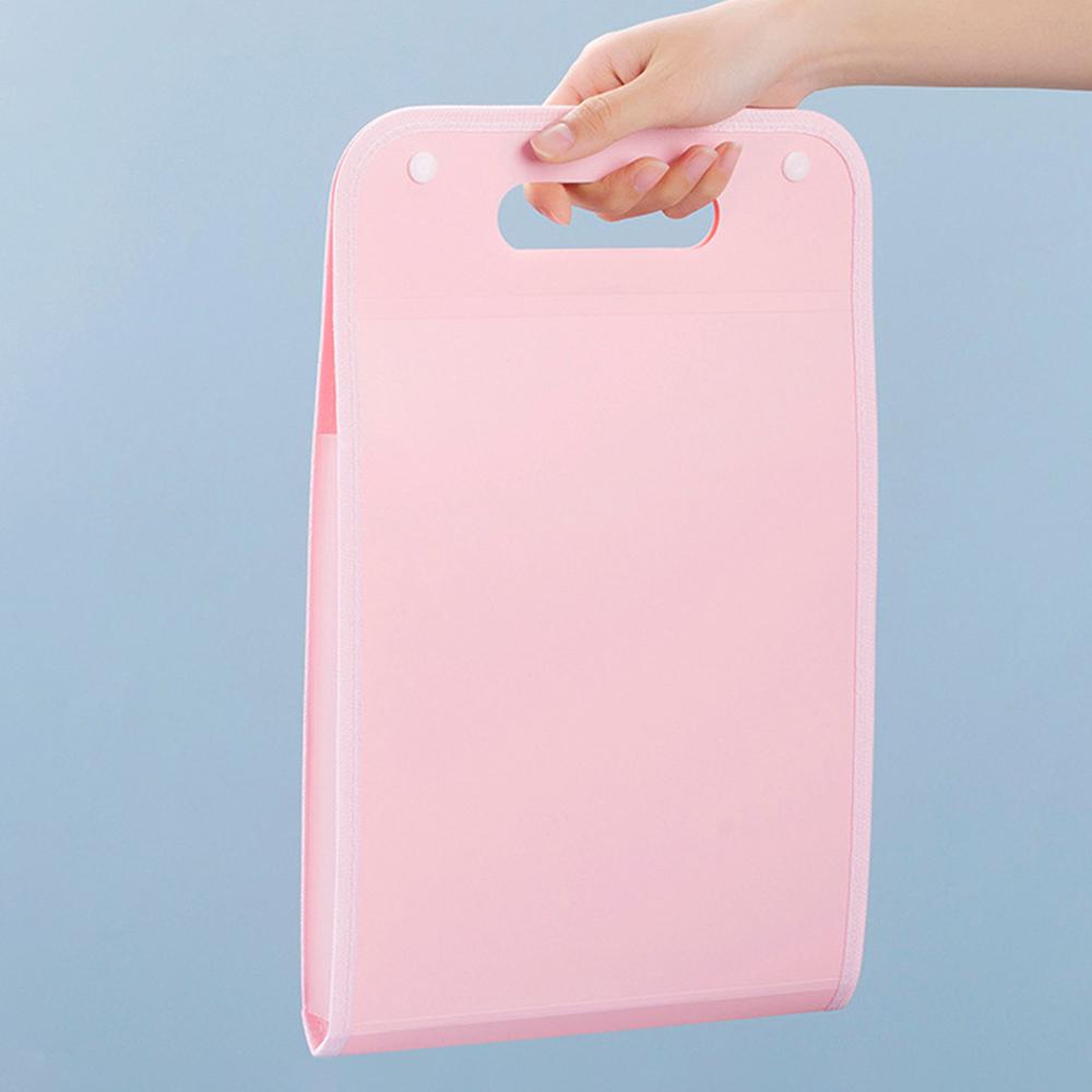 Vertical Hand-held Organ Bag A4 Paper File Folder Large Capacity Multi-layer Expanding Folder Student Data Sorting Storage Bag