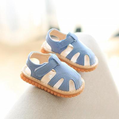 Summer New Styles of Sandals, Walking Shoes, Soft-soled Anti-slip Baby Shoes with Toe Caps, and Sandals for Boys and Girls