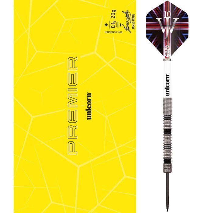Unicorn Darts Flechettes Premier James Wade 90% 20gr Steel 27565