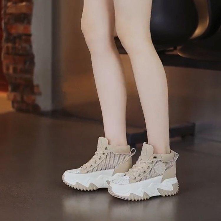 

Little white shoes women s spring and autumn new muffin thick sole heightening casual versatile sports shoes 39 абрикосовый