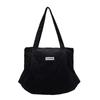 Shoulder Bag Women's Large Capacity Pleated Solid Color Tote Bag