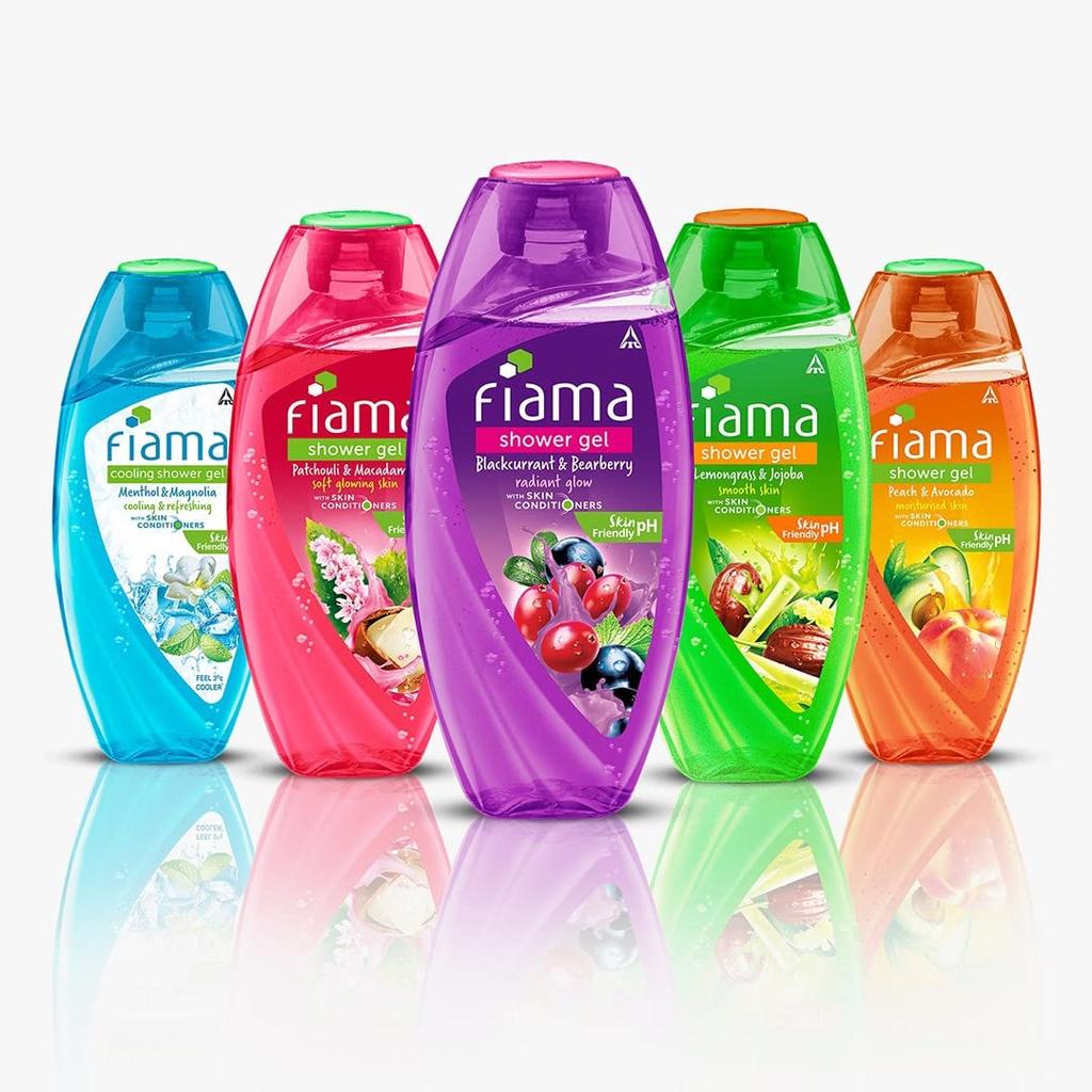 Fiama Body Wash Blackcurrant Bearberry 250ml Pack of 1 For Radiant Smooth Skin Glow Men Women