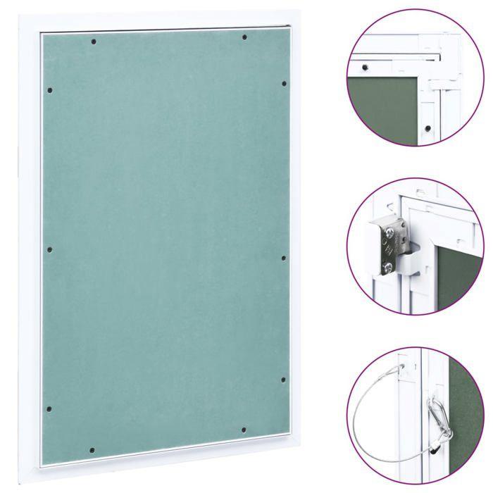 VidaXL Panneau d'accès Cadre en aluminium plaque de plâtre 300x600 mm