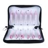 Waterproof Squid Jig Bag Both Side Storage Lure Case Holder Clear 12 Slots Compartment Lure Fishing Tackle Storage Pouch