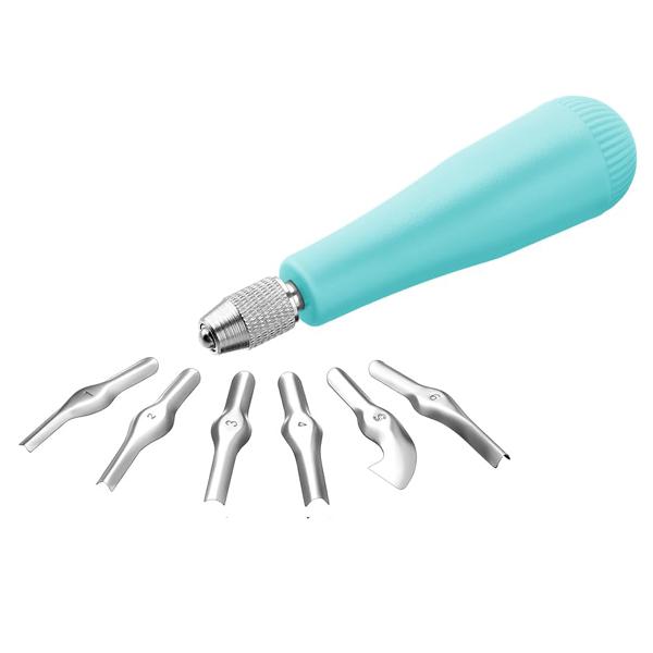 Craft Linoleum Cutter Kit Carving Tools Assortment Linocut Tools Block Cutters for Block Printing,Rubber Stamp Engraving