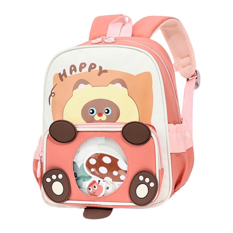 Kids Cartoon Backpack Cute Kindergarten School Bag for Boys Girls Ages 3-6 Lightweight Preschool Daypack for Toddler Kid Bags