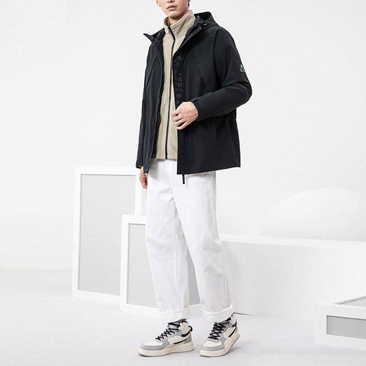 Anta Training Series Two-Piece Warm Casual Jacket Men Tops Black 952147670-4