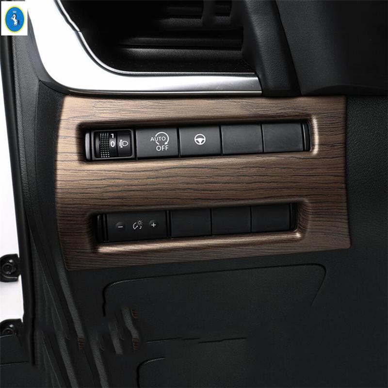 Wood Grain Interior Head Lamps / Cup Holder / Air AC Cover Trim For Nissan X-Trail X Trail / Rogue T33  - 2025 Accessories