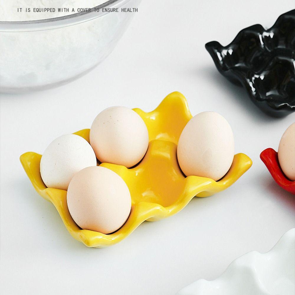 Serving Dish Home Decoration Kitchen Porcelain Egg Holder Storage Rack Eggs Tray Egg Stand