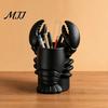 Cute Animal Stationery Holder Lobster Pen Holder, 3D Printed Desktop Organizer, Crayfish Pencil Stand Desk Organizer for Office Student Supplies,