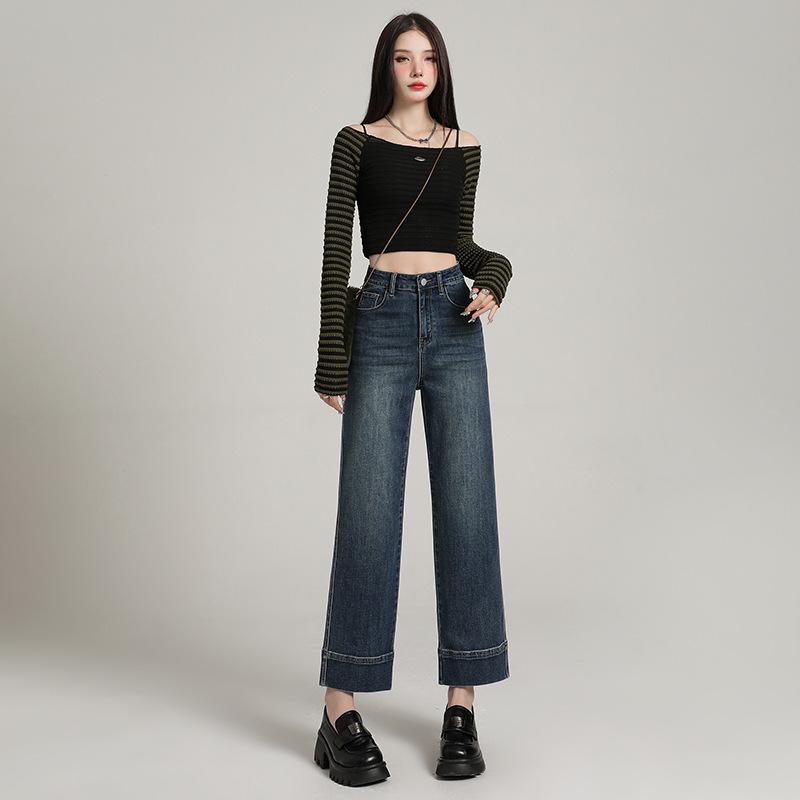

Straight Pants for Women In Autumn Smoke Pipes for Women In Women In Autumn Leather Brand High Waist Slim Versatile Set-up Pants for Women In Autumn 2XL