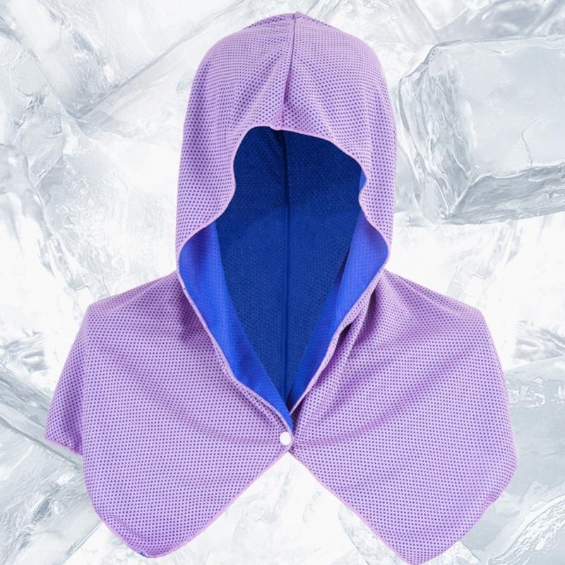 Pack of 2 Ice Silk Cooling Sun Protections Scarves Chill Neckwear Head Wrap Great For Hiking Camping And Outdoor Sports