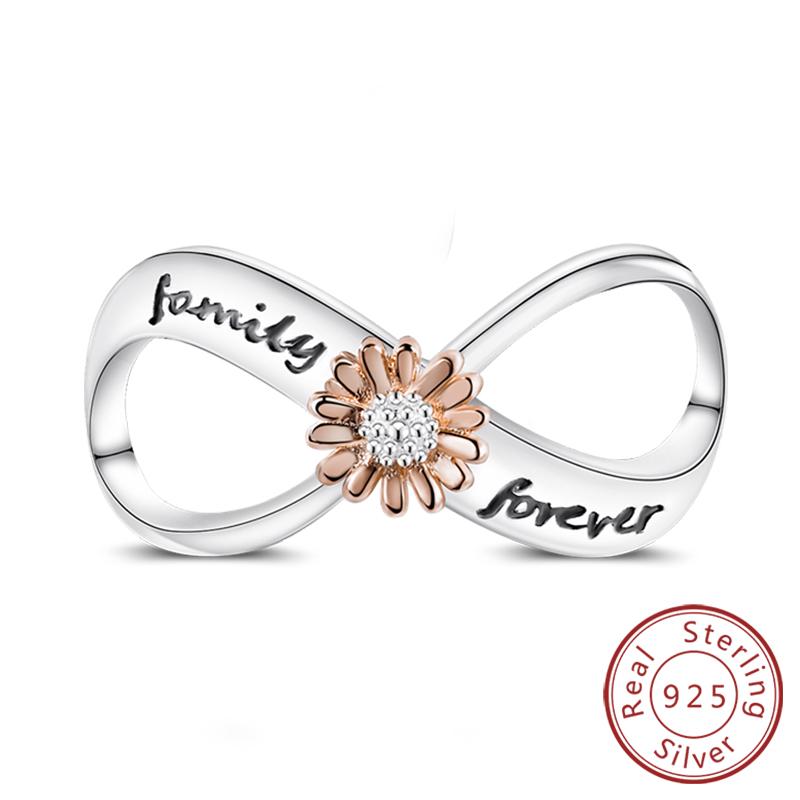 New Copper Charms Pendant Sunflowers Heart Beads Fit Original Bracelets Charm Diy Jewelry Gifts Making