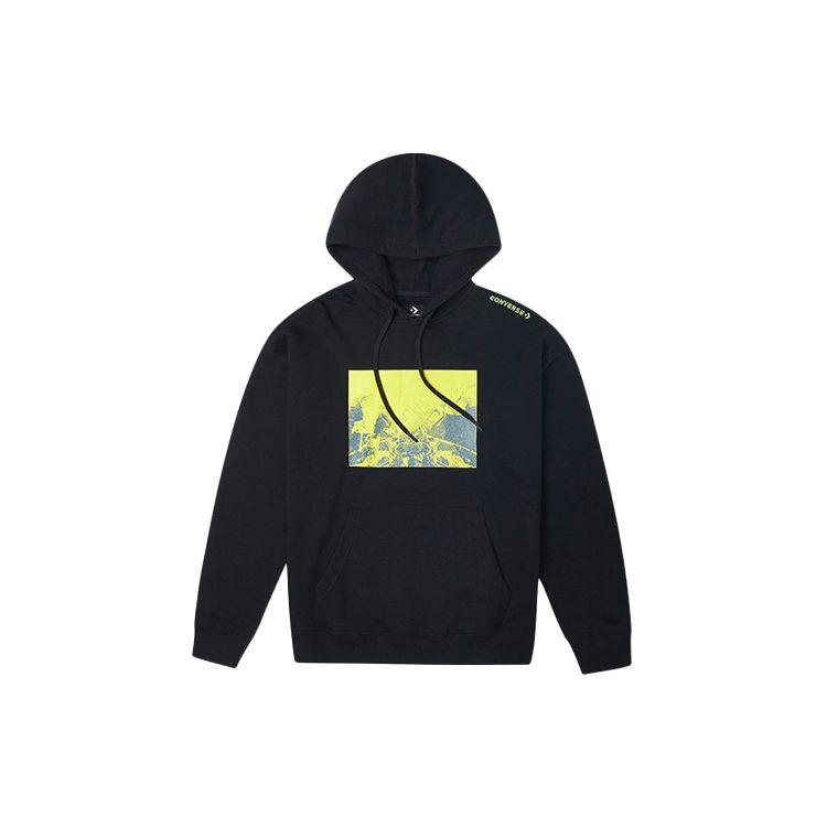 Converse Sweatshirts Men's Black Hooded Thickened Regular 10020816-A01