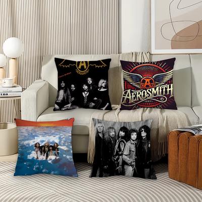 Rock Band A-Aerosmith Pillow Case Office Cushions Suitable For Sofa Car Bedroom Decorative Cushion Cover
