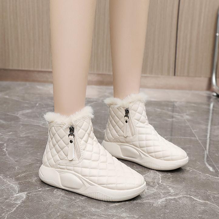Winter Ladies Shoes Lace Up Women Sneakers Snow Ankle Boots Waterproof Warm Platform Botas Woman Footwear