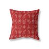 Navidad Funda de Almohada de Poliéster Estampada Simple Decoración del Hogar Funda de Cojín Dormitorio Sala de Estar Sofá Coche