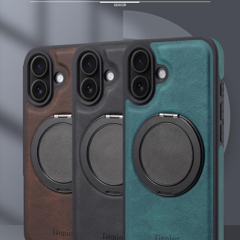 Denior Magnetic Rotating Stand Phone Case for iPhone 17 Pro with MagSafe Function