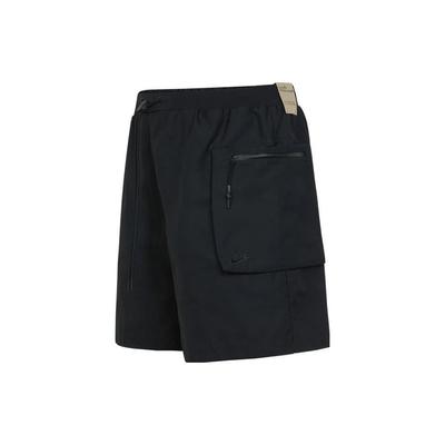 Solid Color Logo Woven Cargo Shorts Men Bottoms Black FB7529-010