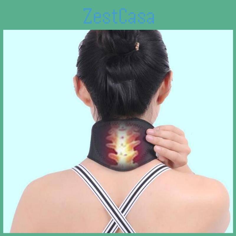 Cozy Neck Protection Wrap Self-heating Black Thermal Neck Brace For Men And Women