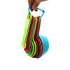 12Pcs Plastic Measuring Cups Set Colorful Cute Measuring Spoons Multipurpose Easy Storage Kitchen Measuring Tools Kids Use