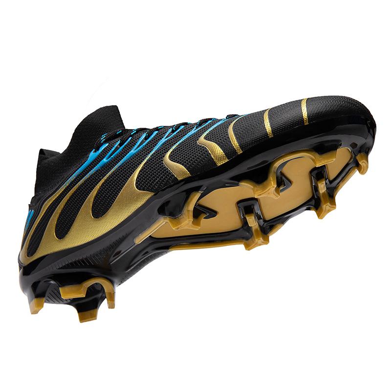 35-45 Men's High-top Large-scale Long Nail Football Shoes Non-slip and Wear-resistant TPR Artificial Corthiro Outdoor Children's Football Shoes