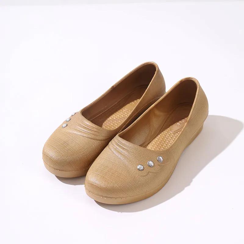 

WTEMPO женские универсальные нескользящие повседневные рабочие туфли на низком толстом каблуке весна-лето большие размеры однотонные одинарные туфли 38 хаки