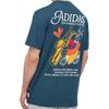 adidas Originals Flame Trefoil Print T-Shirt for Men, Night Blue