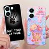 6.59'' Case For Xiaomi Poco X8 Pro 5G Cover Transparent Fashion Flowers Cute Cat Cool Painted Soft Casing 2511FPC34G