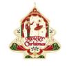 Christmas Tree Hanging Chime Ballet Sugar Plum 2D Flat Painting Iron Pendant for Xmas Tree Gift Decoration Custom